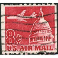 United States of America 1965 Jet Airliner over Capitol