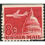 United States of America 1964 Jet Airliner over Capitol