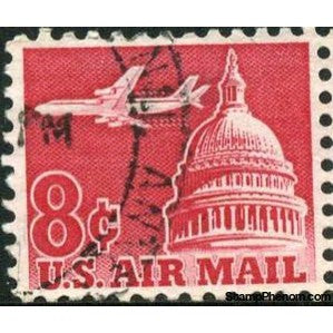 United States of America 1963 Jet Airliner over Capitol