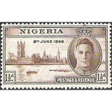 Nigeria 1946 King George VI and Houses of Parliament, London-Nigeria-StampPhenom