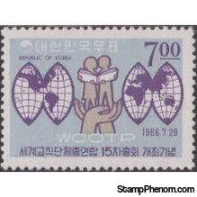 Korea (South) 1966 15th annual assembly of WCOTP-Stamps-South Korea-StampPhenom