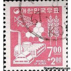 Korea (South) 1966 Hurricane Relief-Stamps-South Korea-StampPhenom
