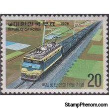 Korea (South) 1975 Opening of electric cross-country railroad-Stamps-South Korea-StampPhenom