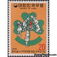 Korea (South) 1976 Korean Federation of Girl Scouts, 30th anniv.-Stamps-South Korea-StampPhenom