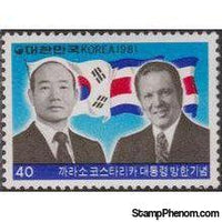 Korea (South) 1981 Visit of Pres. Rodrigo Carazo Odio of Costa Rica-Stamps-South Korea-StampPhenom