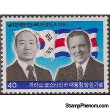 Korea (South) 1981 Visit of Pres. Rodrigo Carazo Odio of Costa Rica-Stamps-South Korea-StampPhenom