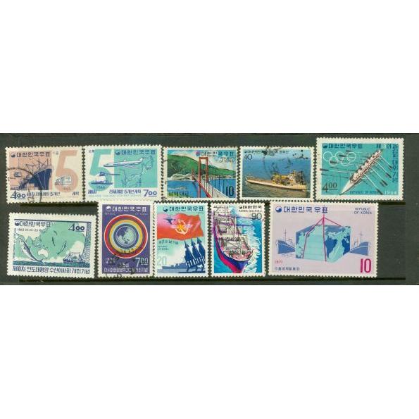 Korea Lot , 10 stamps