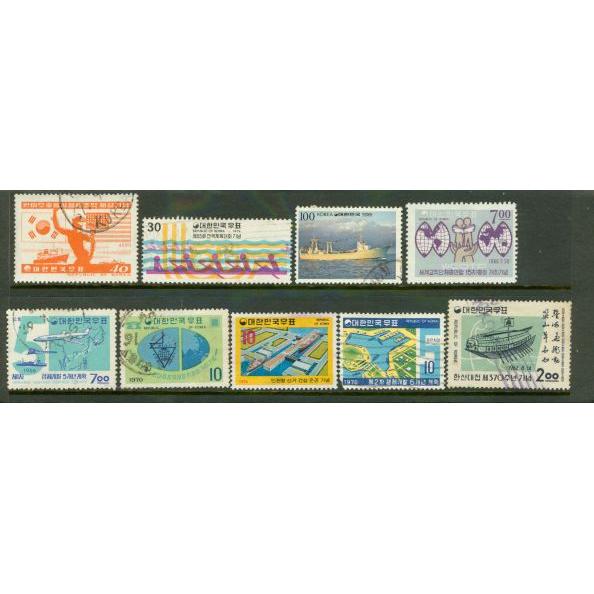Korea Lot , 9 stamps
