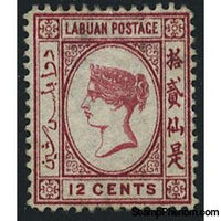 Labuan 1880 Issues of 1880-82, 12c-Stamps-Labuan-StampPhenom