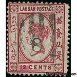 Labuan 1880 Surcharged "8"-Stamps-Labuan-StampPhenom