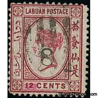 Labuan 1880 Surcharged "8"-Stamps-Labuan-StampPhenom