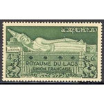 Laos 1953 Lying Buddha Statue-Stamps-Laos-Mint-StampPhenom