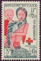 Laos 1953 Red Cross-Stamps-Laos-Mint-StampPhenom