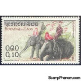 Laos 1958 Asian Elephant (Elephas maximus)-Stamps-Laos-Mint-StampPhenom