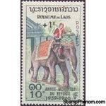 Laos 1960 Asian Elephant (Elephas maximus)-Stamps-Laos-Mint-StampPhenom