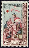 Laos 1963 Centenary of the Red Cross-Stamps-Laos-Mint-StampPhenom