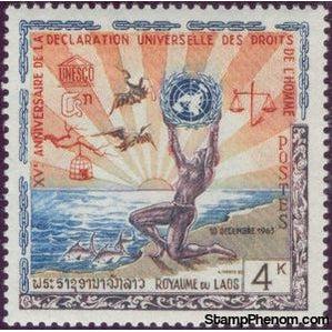 Laos 1963 Human Rights-Stamps-Laos-Mint-StampPhenom