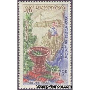 Laos 1965 Foreign Aid from USA-Stamps-Laos-Mint-StampPhenom