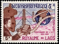 Laos 1965 ITU-Stamps-Laos-Mint-StampPhenom