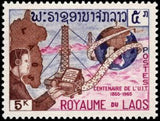 Laos 1965 ITU-Stamps-Laos-Mint-StampPhenom