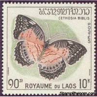 Laos 1965 Red Lacewing (Cethosia biblis)-Stamps-Laos-Mint-StampPhenom