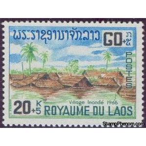 Laos 1967 Flooded Vllage-Stamps-Laos-Mint-StampPhenom