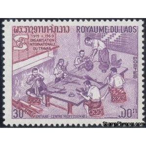 Laos 1969 Handicraft Workshop-Stamps-Laos-Mint-StampPhenom