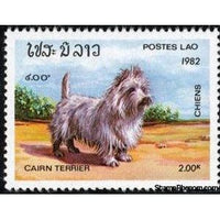 Laos 1982 Cairn Terrier (Canis lupus familiaris)-Stamps-Laos-Mint-StampPhenom