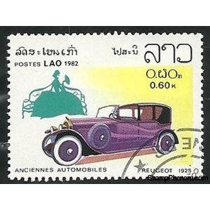 Laos 1982 Peugeot 1925-Stamps-Laos-Mint-StampPhenom