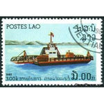 Laos 1982 River ferry-Stamps-Laos-Mint-StampPhenom