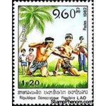 Laos 1982 Techniques of Lao martial arts, 1.20k-Stamps-Laos-Mint-StampPhenom