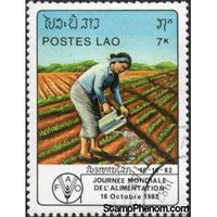 Laos 1982 Watering crops-Stamps-Laos-Mint-StampPhenom