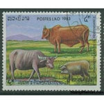 Laos 1983 Cattle and pig-Stamps-Laos-Mint-StampPhenom