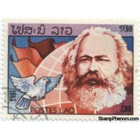 Laos 1983 Karl Marx, dove-Stamps-Laos-Mint-StampPhenom