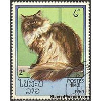 Laos 1983 Long-haired Persian (Felis silvestris catus)-Stamps-Laos-Mint-StampPhenom