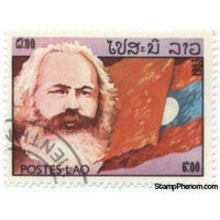 Laos 1983 Marx, flag of Laos-Stamps-Laos-Mint-StampPhenom