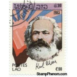 Laos 1983 Marx, flags-Stamps-Laos-Mint-StampPhenom