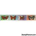 Laos Butterflies , 4 stamps