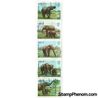 Laos Elephants , 5 stamps