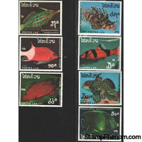 Laos Fishes , 7 stamps