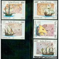 Laos Ships , 5 stamps