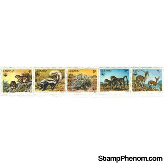 Lesotho Animals Lot 2, 5 stamps