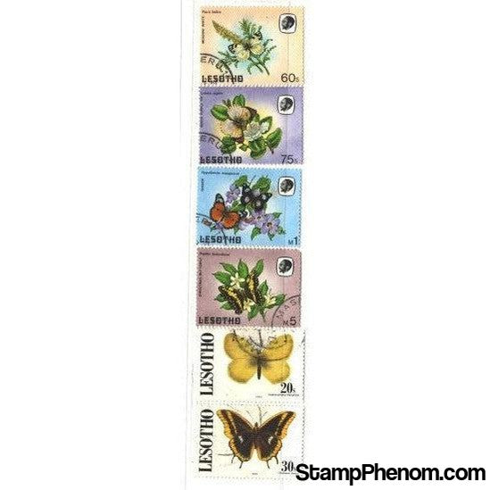 Lesotho Butterflies , 6 stamps