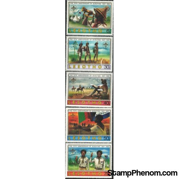 Lesotho Scouting , 5 stamps