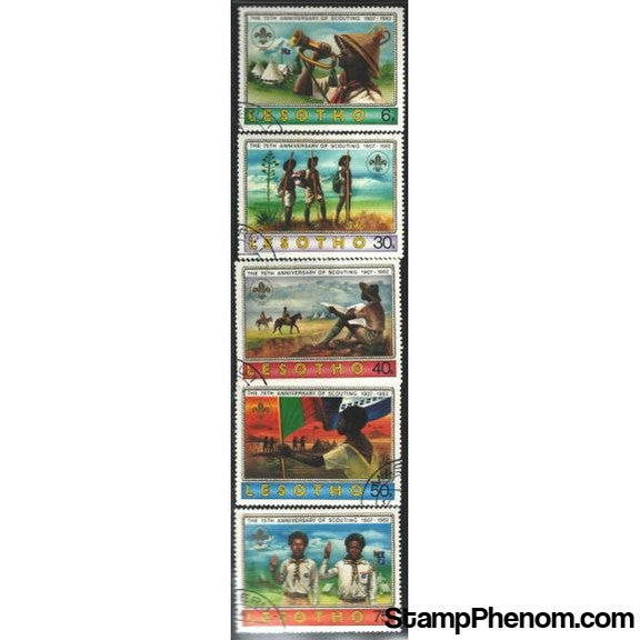 Lesotho Scouting Lot 2 , 5 stamps