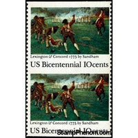 United States of America 1975 Lexington Concord Battle Pair