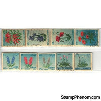 Liban Flowers , 9 stamps