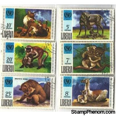 Liberia Animals Lot 2, 6 stamps