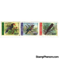 Liberia Birds , 3 stamps