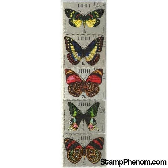 Liberia Butterflies , 5 stamps